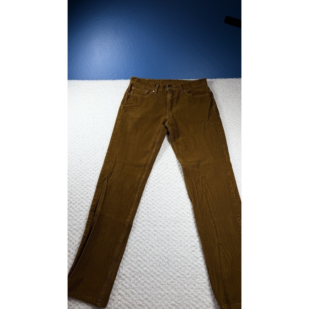 Levi's 511 Corduroy Pants 31x32 Unisex, Straight Brown, (30x30)